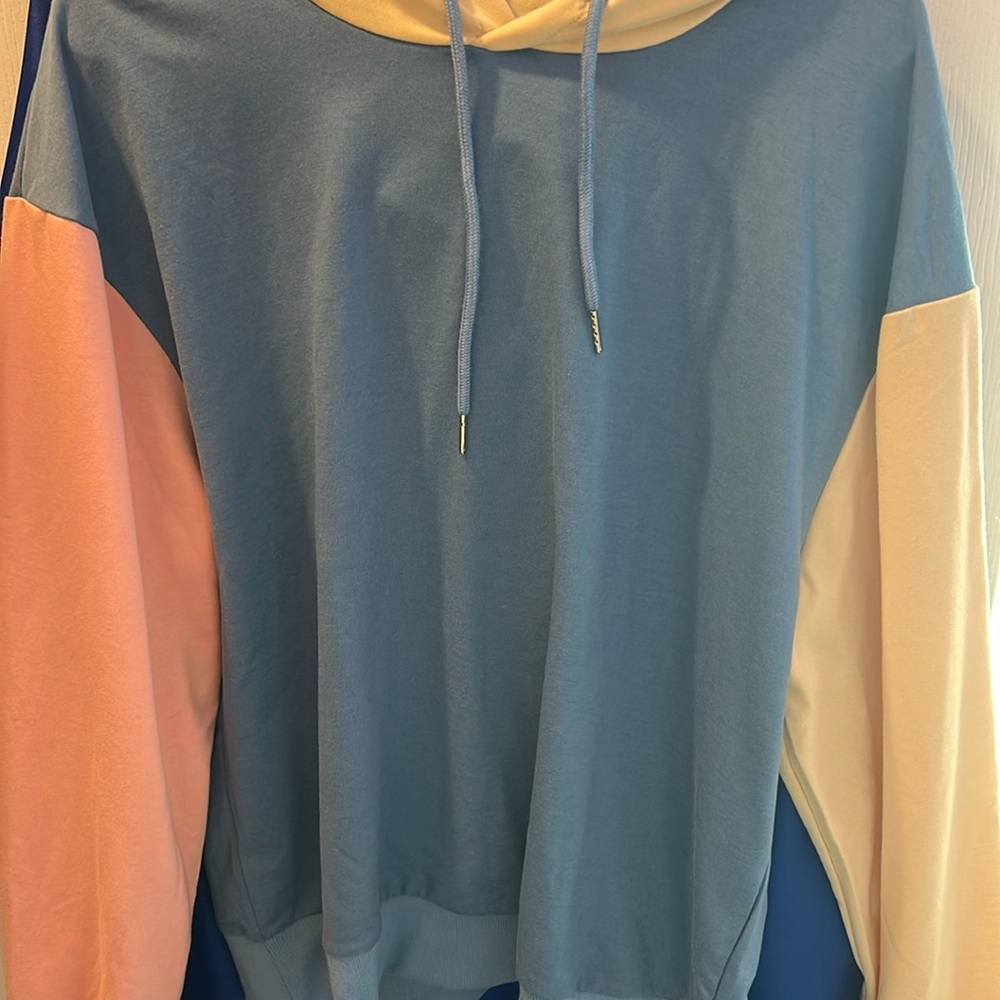 multi color hoodie